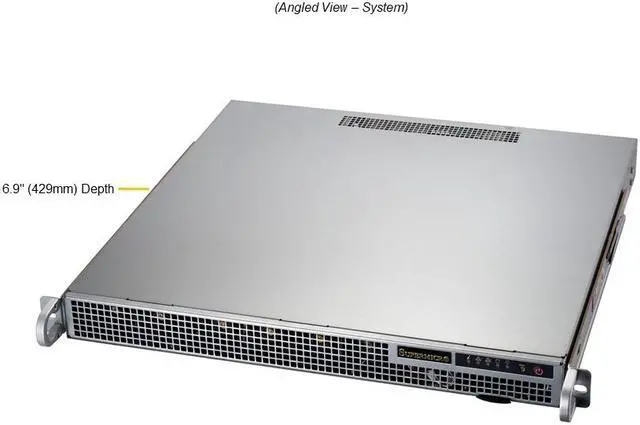 Alt view image 2 of 5 - Supermicro Mainstream A+ Server AS -1015A-MT Server Barebone, Single Socket AMD Ryzen™ 7000 Series Processors, Up to 128GB: 4x 32GB GB DRAM.