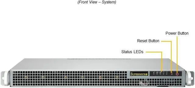 Alt view image 4 of 5 - Supermicro Mainstream A+ Server AS -1015A-MT Server Barebone, Single Socket AMD Ryzen™ 7000 Series Processors, Up to 128GB: 4x 32GB GB DRAM.