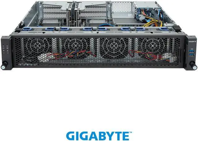 Alt view image 2 of 6 - GIGABYTE E263-Z34-AAJ1 Edge Server - AMD EPYC™ 9005/9004 - 2U UP 2 x PCIe Gen5 GPUs Titanium