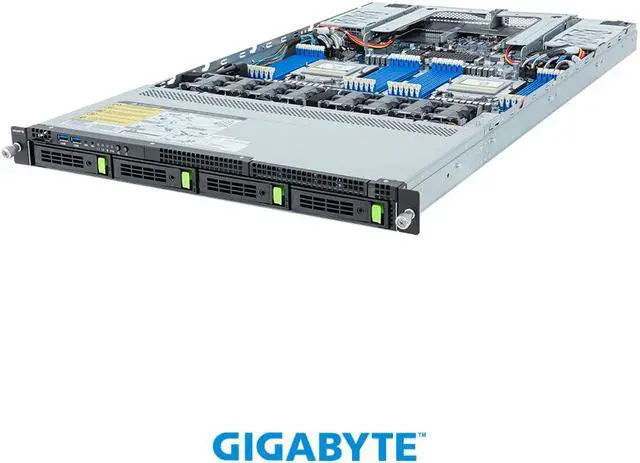 Main image of GIGABYTE R183-Z93-AAD1 Rack Server - AMD EPYC™ 9004 - 1U DP 4-Bay Gen5 NVMe/SATA/SAS-4
