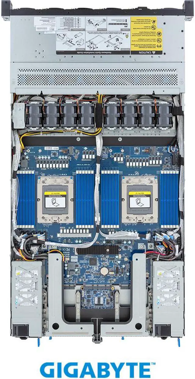 Alt view image 4 of 4 - GIGABYTE R183-Z94-AAD2 Rack Server - AMD EPYC™ 9004 - 1U DP 12-Bay Gen5 NVMe/SATA/SAS-4