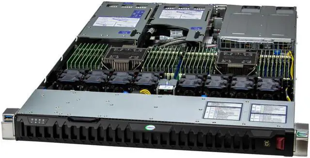 Main image of Supermicro Hyper SuperServer SYS-121H-TNR, 1U Hyper with 8 hot-swap 2.5" NVMe/SAS/SATA bays and 3 PCIe 5.0 x16 + 1 PCIe 5.0 x16 AIOM slot