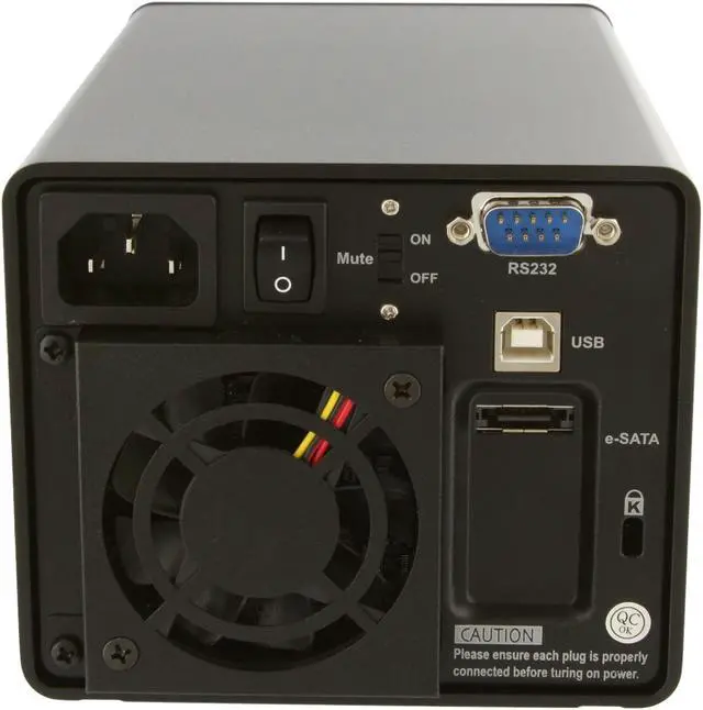 Alt view image 4 of 11 - Raidon GR3630-2S-SB2 (+) RAID 0, 1 2 3.5" Drive Bays eSATA & USB 2.0 2-Bay eSATA / USB RAID 0, 1 Enclosure