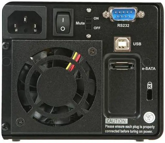 Alt view image 10 of 11 - Raidon GR3630-2S-SB2 (+) RAID 0, 1 2 3.5" Drive Bays eSATA & USB 2.0 2-Bay eSATA / USB RAID 0, 1 Enclosure