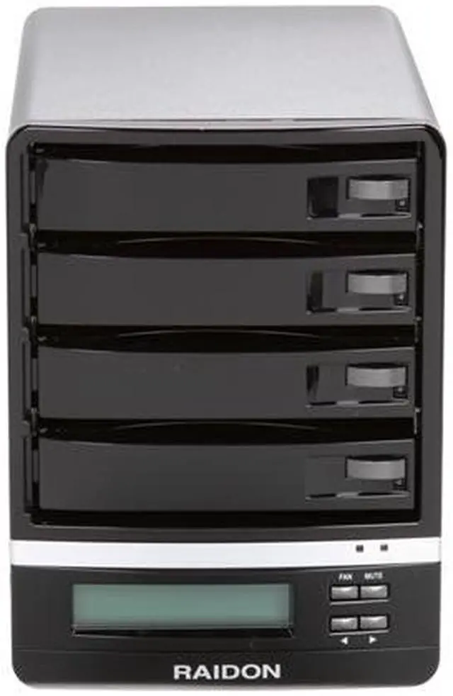 Alt view image 2 of 5 - Raidon 4 Bay eSATA, USB 2.0, FireWire External Hard Drive Enclosure With Built-in SATA RAID 5 GR5630-4S-WBS2