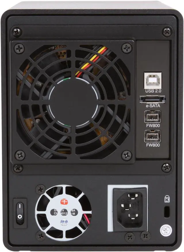 Alt view image 4 of 5 - Raidon 4 Bay eSATA, USB 2.0, FireWire External Hard Drive Enclosure With Built-in SATA RAID 5 GR5630-4S-WBS2