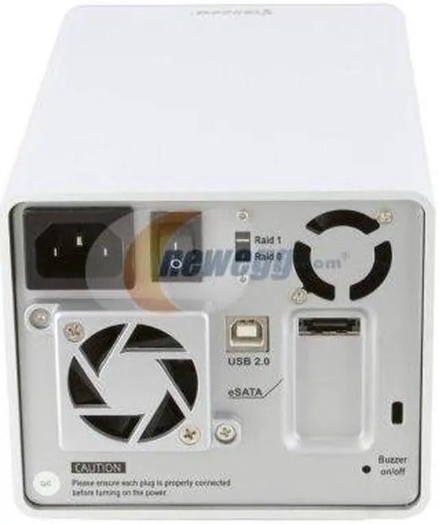 Alt view image 4 of 4 - Stardom 2 bay 3.5" SATA to USB 2.0 & eSATA / RAID 0 /RAID 1 Sub-System SR3620-2S-SB2