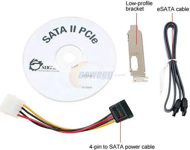 Alt view image 4 of 5 - SIIG SC-SAE211-S1 PCI Express x1 SATA II (3.0Gb/s) Controller Card