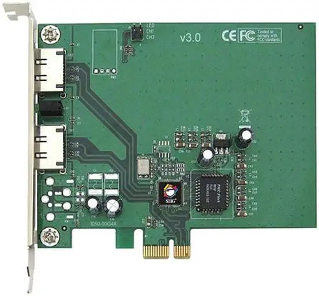 Alt view image 2 of 2 - SIIG SC-SAE412-S3 PCI Express SATA II (3.0Gb/s) 2-port External Sata II (eSATA) PCI Express  X1 Card for External Drive Connections
