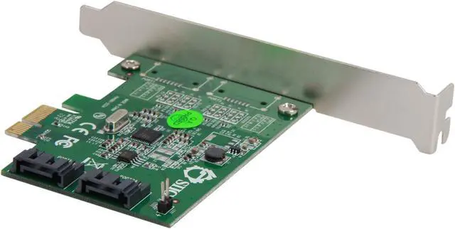 Alt view image 5 of 6 - SIIG SC-SA0L11-S1 PCI-Express 2.0 Low Profile Ready SATA III (6.0Gb/s) 2-Port Host Adapter