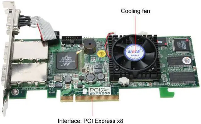 Main image of areca ARC-1220ML PCI-Express x8 SATA II (3.0Gb/s) Controller Card