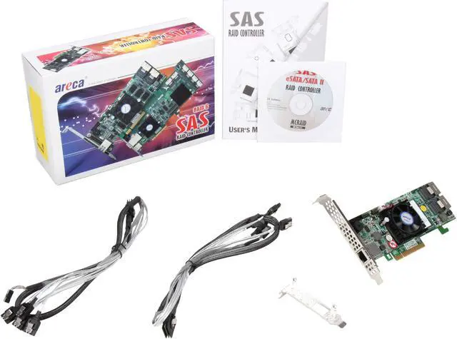 Alt view image 6 of 6 - areca ARC-1680i PCI-E x8 SAS PCIe SAS RAID Adapter