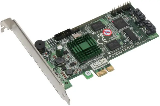 Main image of areca ARC-1200 2-Port PCI-Express x1 SATA Controller Card