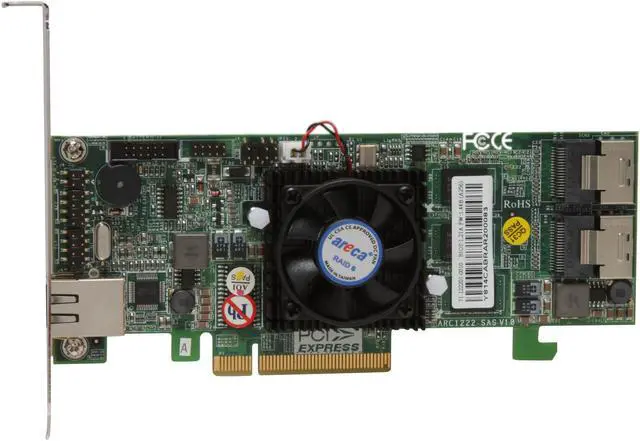 Alt view image 5 of 12 - areca ARC-1222 PCIe x8 SATA / SAS RAID Card