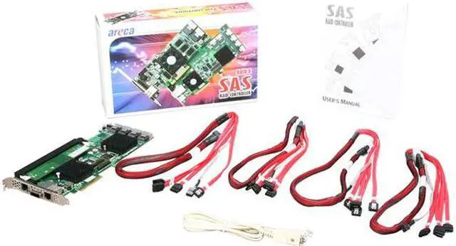 Alt view image 5 of 5 - areca ARC-1680IX-16 PCIe x8 SAS RAID Card