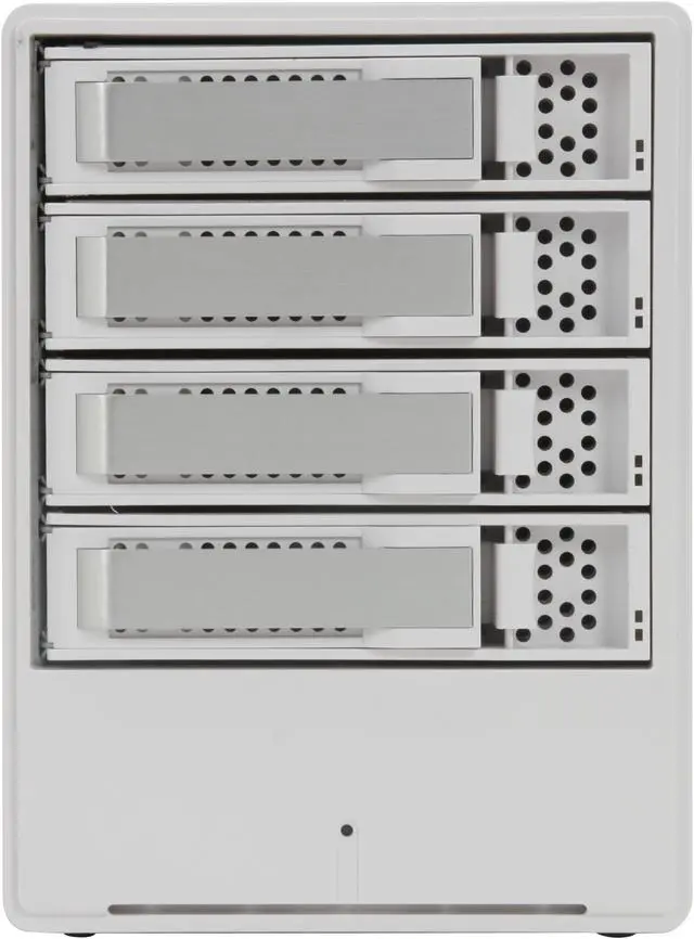 Alt view image 2 of 9 - areca ARC-5020MAC RAID level 0, 1, 10(1E), 3, 5, Single Disk or JBOD 4 3.5" Drive Bays 1 x eSATA (SATA ll 3.0Gbps) 1 x Hi-Speed USB 2.0 RAID Box