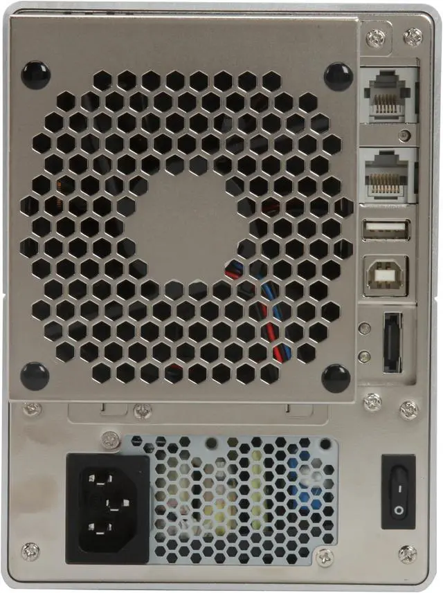 Alt view image 4 of 9 - areca ARC-5020MAC RAID level 0, 1, 10(1E), 3, 5, Single Disk or JBOD 4 3.5" Drive Bays 1 x eSATA (SATA ll 3.0Gbps) 1 x Hi-Speed USB 2.0 RAID Box
