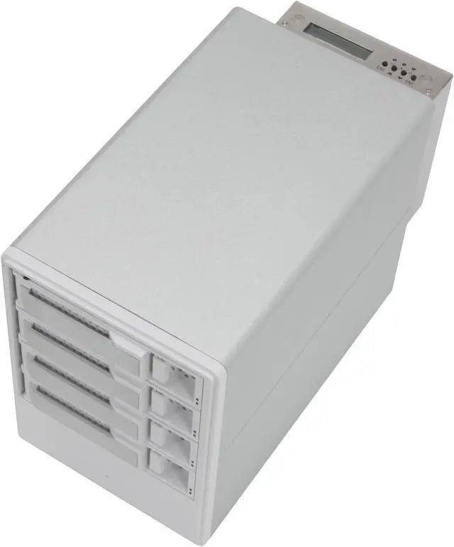 Alt view image 5 of 9 - areca ARC-5020MAC RAID level 0, 1, 10(1E), 3, 5, Single Disk or JBOD 4 3.5" Drive Bays 1 x eSATA (SATA ll 3.0Gbps) 1 x Hi-Speed USB 2.0 RAID Box