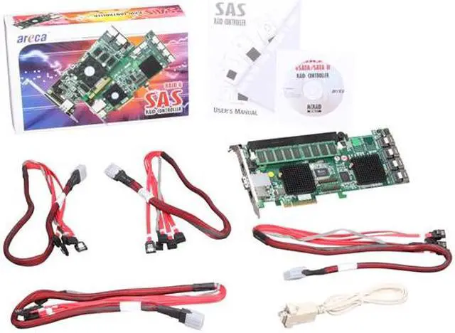 Alt view image 7 of 7 - areca ARC-1680IX-16-4G PCI-Express x8 SAS RAID Card