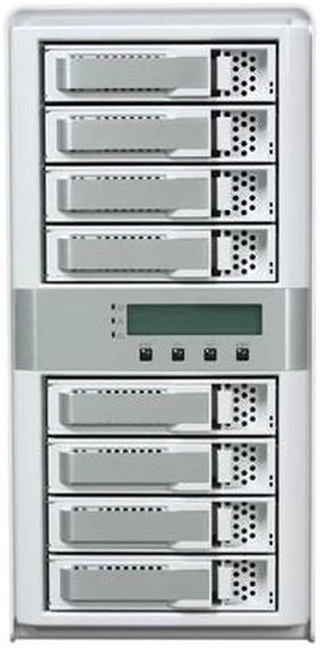 Alt view image 2 of 7 - areca ARC-5040-U3 RAID level 0, 1, 10, 1E, 3, 5, 6, Single Disk or JBOD 8 3.5" Drive Bays eSATA/USB3.0/Firewire800/iSCSI/AoE/USB2.0 Hi-Speed USB 3.0 eSATA Firewire 800 iSCSI RAID Sub-System