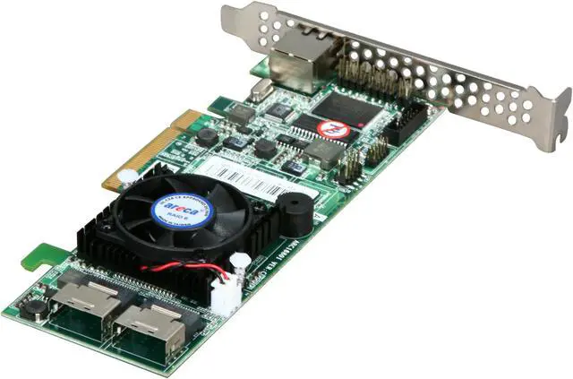 Alt view image 5 of 6 - areca ARC-1880i PCI-Express 2.0 x8 SATA / SAS Controller Card
