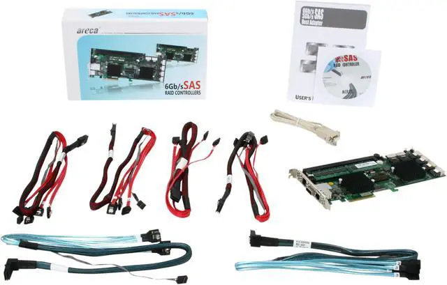 Alt view image 5 of 5 - areca ARC-1880ix-24-4G PCI-Express 2.0 x8 SATA / SAS Controller Card with 4GB ECC Cache