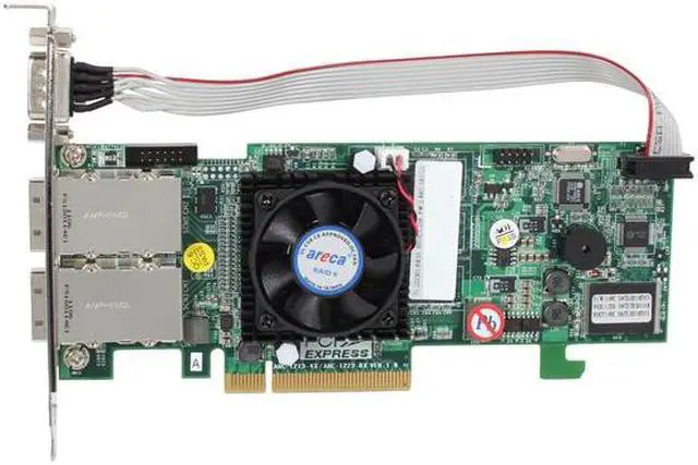 Alt view image 3 of 5 - areca ARC-1223-8X PCI-Express 2.0 x8 Low Profile SATA / SAS Controller Card