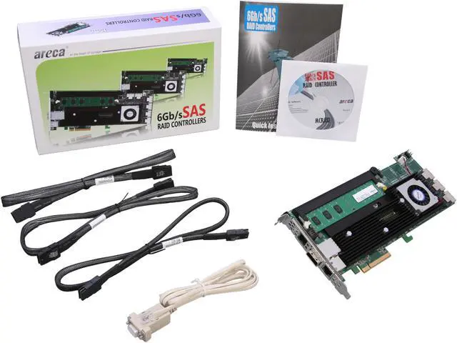 Alt view image 6 of 6 - areca ARC-1882IX-12 PCI-Express 3.0 x8 SATA / SAS 16 Ports 6Gb/s SAS/SATA RAID Adapter