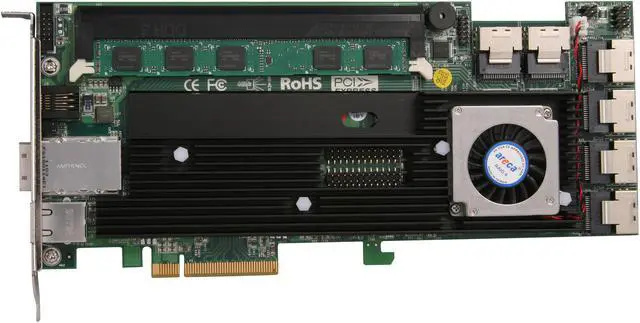 Alt view image 3 of 6 - areca ARC-1882ix-24-2G PCI-Express 3.0 x8 SATA / SAS 28-Port 6Gb/s RAID Adapter