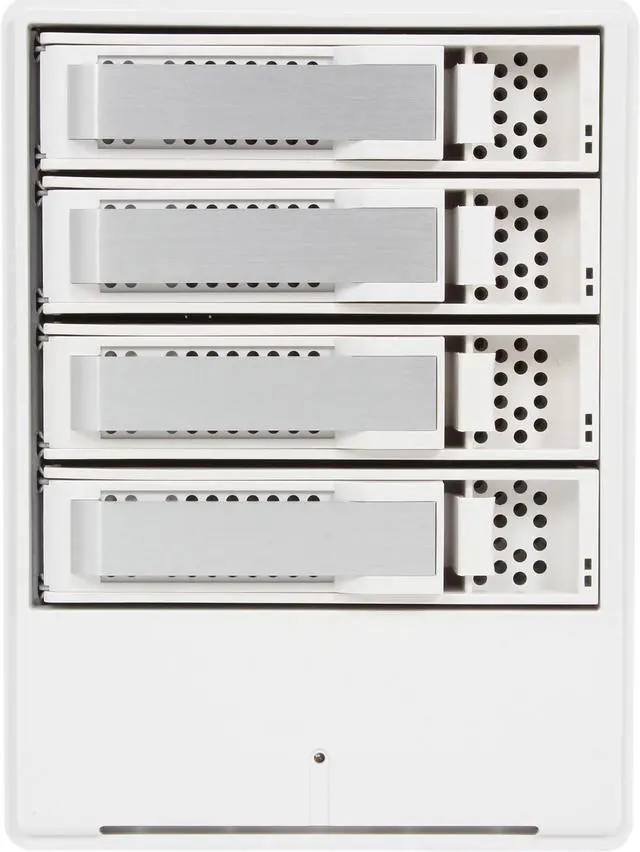 Alt view image 3 of 8 - areca ARC-5026 RAID 0/1/10(1E)/3/5/6, Single Disk or JBOD 4 3.5" Drive Bays 2 x Thunderbolt / 1 x USB 3.0 4-Bay to Thunderbolt & USB 3.0 Protable RAID Unit w/LCD, 250Watt PSU