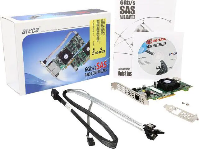 Alt view image 5 of 5 - areca ARC-1215-4i-MS PCI-Express 3.0 x8 SATA III (6.0Gb/s) 4-Port PCIe 3.0 Internal 6Gbps SAS RAID Adapters
