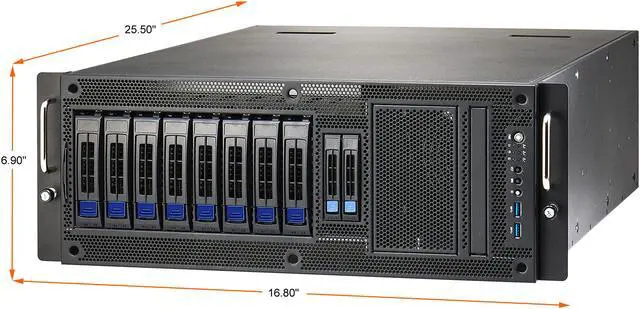 Alt view image 5 of 9 - TYAN B5642F65TV8E2H-G 4U Tower Server Barebone, Single Socket 3rd Generation Intel Skylake Xeon Based GPU 4U Rackmount & Pedestal Server