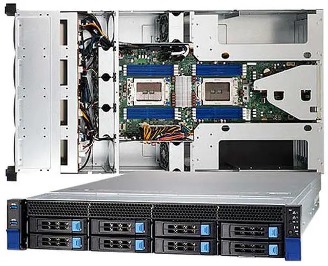 Alt view image 4 of 4 - Tyan BS8251T83E8HR-2T-N 2U Barebone and AMD Dual Milan 7373X 16-Core CPU combo deal. Factory Installed/Tested/Burn-in/Shipped