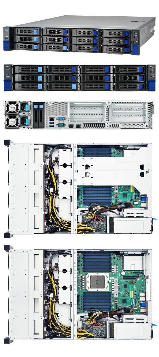 Tyan B8056T70V8E6HR 2T 2U1S Storage Server Hybrid NVMe SAS SATA BP 