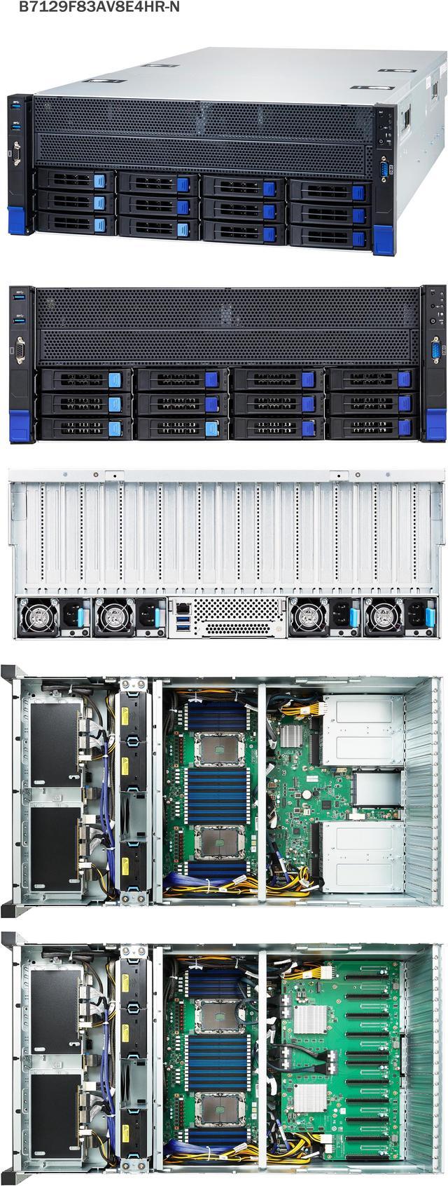 Tyan B7129F83AV8E4HR-N-HE 4U2S 10 GPU HPC Sever barebone w Tyan B7129F83AV8E4HR-N-HE 4U2S 10 GPU HPC Sever barebone w