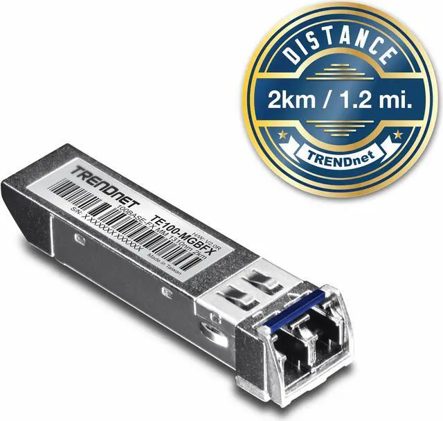 Alt view image 3 of 5 - TRENDnet TE100-MGBFX SFP (mini-GBIC) Module