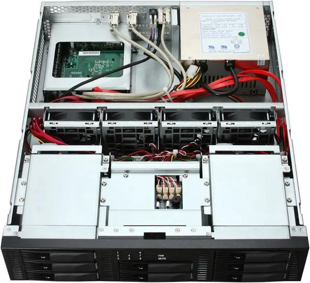 Alt view image 5 of 7 - Enhance Technology R8 IP RAID 0,1,3,5 8 3.5" Drive Bays Dual GbE iSCSI 2U 8-Drive iSCSI-to-SATA RAID Storage System