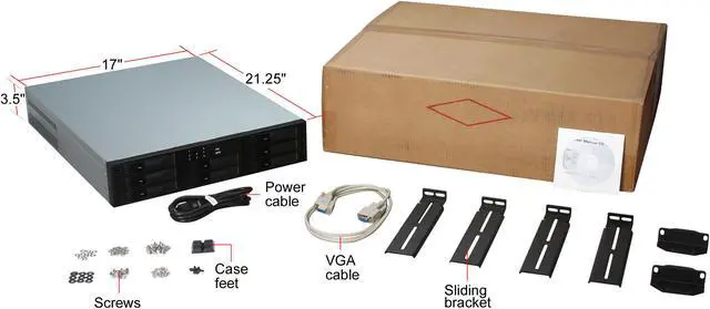 Alt view image 7 of 7 - Enhance Technology R8 IP RAID 0,1,3,5 8 3.5" Drive Bays Dual GbE iSCSI 2U 8-Drive iSCSI-to-SATA RAID Storage System
