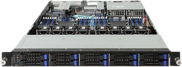Alt view image 2 of 4 - GIGABYTE R181-2A0 1U 2 x LGA 3647 Socket Barebone System