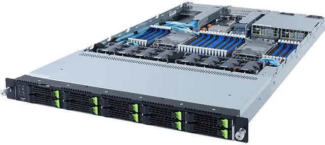 Main image of GIGABYTE R182-NA1 1U Rackmount 10-Bay Server Barebone LGA 4189 Intel C621A