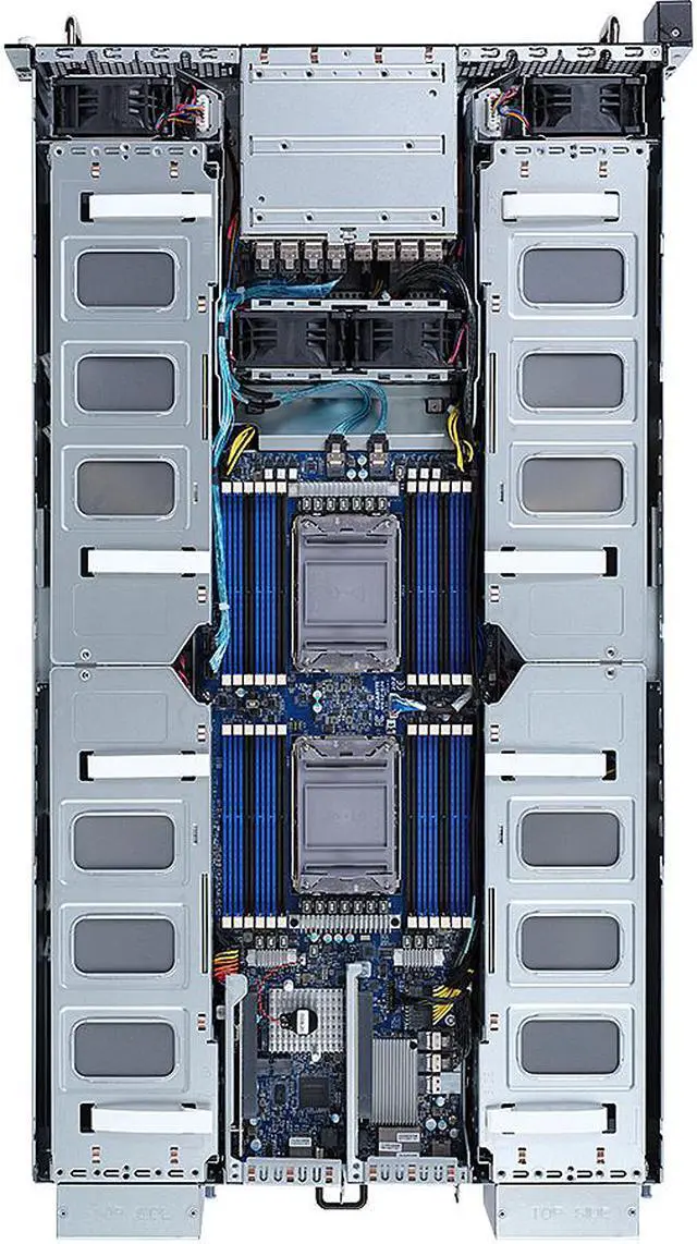Alt view image 3 of 5 - GIGABYTE G292-280 2U Rackmount Server Barebone LGA 4189 Intel C621A DDR4 3200