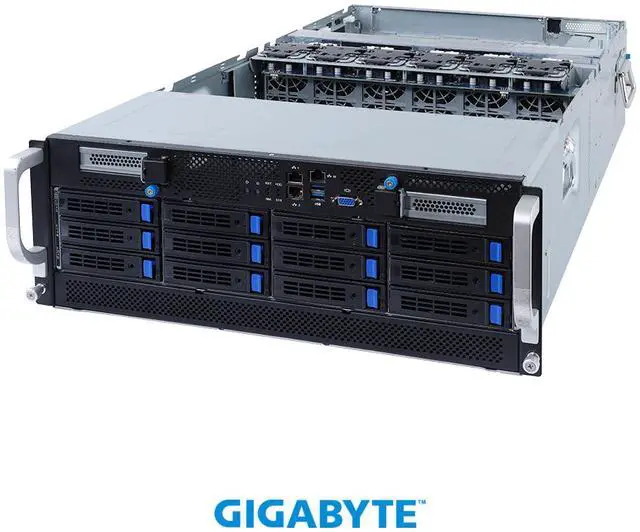 Alt view image 2 of 4 - GIGABYTE G492-H80 HPC/AI Server - 3rd Gen Intel® Xeon® Scalable - 4U DP 8 x PCIe Gen4 GPUs