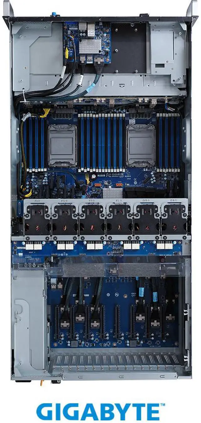 Alt view image 4 of 4 - GIGABYTE G492-H80 HPC/AI Server - 3rd Gen Intel® Xeon® Scalable - 4U DP 8 x PCIe Gen4 GPUs