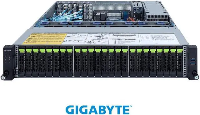 Alt view image 2 of 4 - GIGABYTE R272-Z34 2U Rackmount Server Barebone Socket SP3 DDR4 3200
