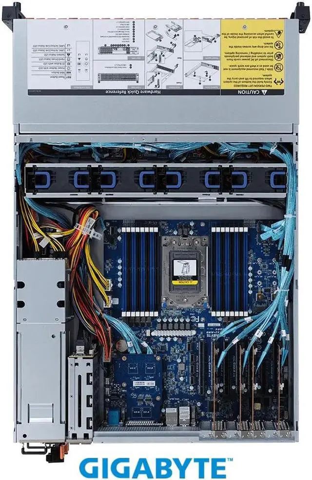 Alt view image 4 of 4 - GIGABYTE R272-Z34 2U Rackmount Server Barebone Socket SP3 DDR4 3200