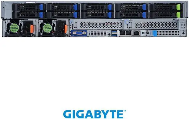 Alt view image 3 of 4 - GIGABYTE R262-ZA0 2U Rackmount Server Barebone DDR4 3200