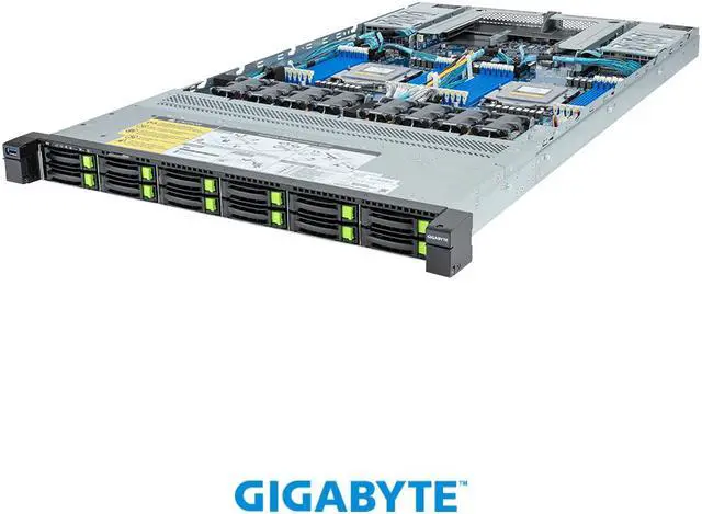 Main image of GIGABYTE R183-Z92-AAD1 Rack Server - AMD EPYC™ 9004 - 1U DP 12-Bay NVMe/SATA/SAS