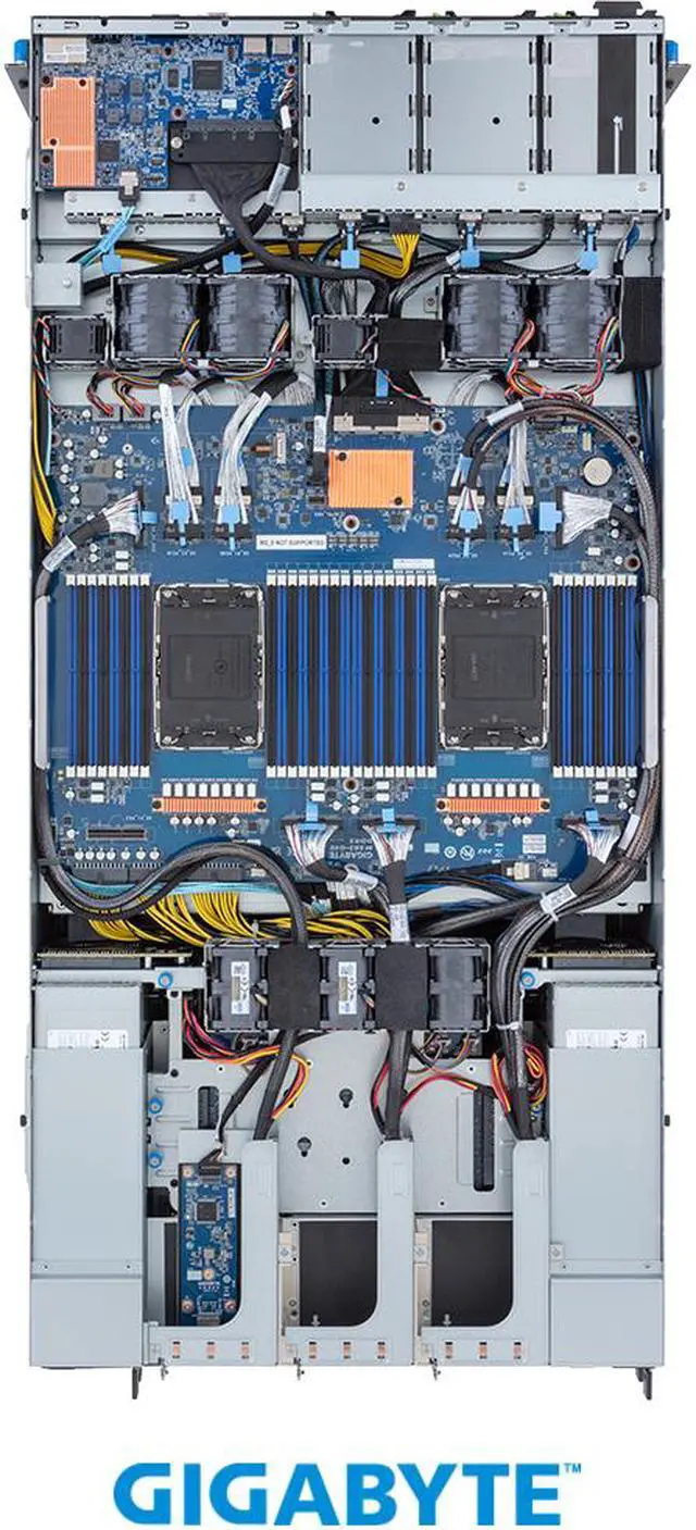 Alt view image 5 of 9 - GIGABYTE G593-SD0 HPC/AI Server - 4th Gen Intel® Xeon® - 5U DP HGX™ H100 8-GPU | Application: AI , AI Training , AI Inference & HPC