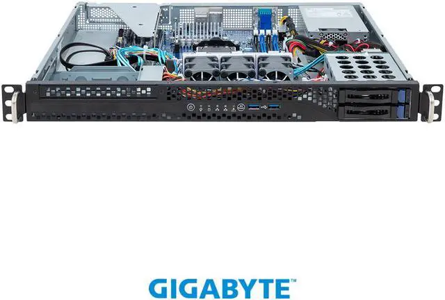 Alt view image 2 of 5 - GIGABYTE R113-C10-AA02 Server Barebone, Rack Server - AMD Ryzen™ 7000 - 1U UP 4-Bay SATA | Application: Networking & Hybrid/Private Cloud Server