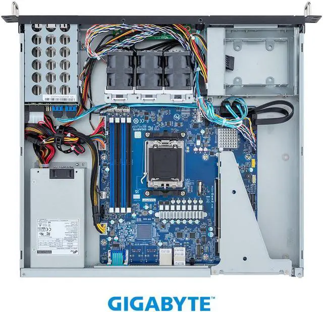 Alt view image 4 of 5 - GIGABYTE R113-C10-AA02 Server Barebone, Rack Server - AMD Ryzen™ 7000 - 1U UP 4-Bay SATA | Application: Networking & Hybrid/Private Cloud Server